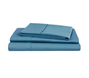 Natural Home Organic Cotton Sheet Set King Single Bed NIAGARA BLUE