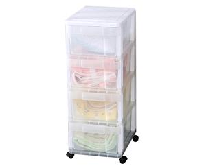 New 4 Drawer Rolling Storage Cart Scrapbook Paper Office School Organise