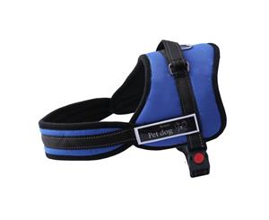 New Large Dog Adjustable Harness Support Pet Training Control Safety Hand Strap - Blue