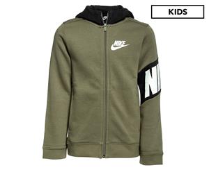 Nike Boys' Core Amplify Full Zip Hoodie - Olive/Black