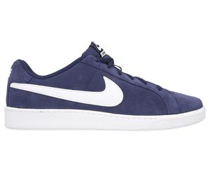 Nike Men's Court Royale Suede Sneakers - Midnight Navy/White