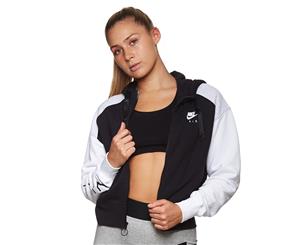 Nike Sportswear Women's Air Full-Zip Hoodie - Black/Birch Heather/White