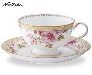 Noritake Hertford Cup & Saucer Set - White