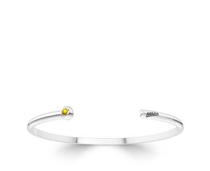 Oakland Athletics Sapphire Cuff Bracelet For Women In Sterling Silver Design by BIXLER - Sterling Silver