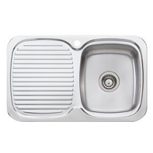 Oliveri LakeLand Single Bowl Inset Sink With Drainer