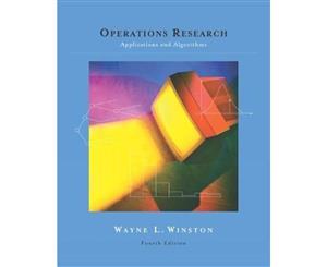 Operations Research 4th edition  Applications and Algorithms