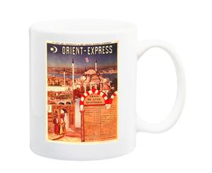 Orient Express Instabul Rail Travel Poster Mug - 11 Fluid Oz