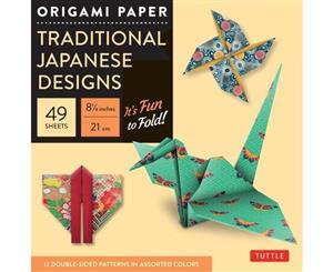 Origami Paper  Traditional Japanese Designs Large