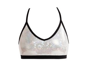 Paris Crop Top - Adult - Silver