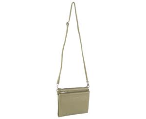 Pierre Cardin Italian Leather Cross Body Bag/Clutch (PC2854) - Sage