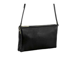 Pierre Cardin Leather Cross Body/ Clutch (PC1465) - Black