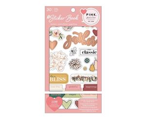 Pink Paislee Sticker Book With Foil Accents