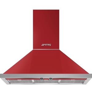 Portofino By Smeg - KPFA9RD - 90cm Wallmount Rangehood