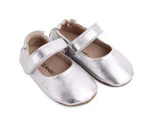 Pre-Walker Leather Lady Jane Shoes Silver