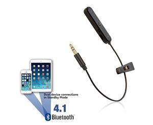 REYTID Bluetooth Adapter Compatible with Denon AH-NC800 AH-NC732 AH-D320 AH-D340 AH-D400 Headphones - Wireless Converter Receiver On-Ear Earphones - Black