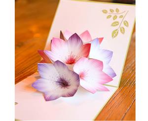 Rainbow Flower Pop Up Greeting Card