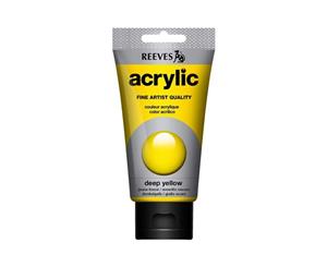 Reeves - Acrylic Paint 75ml - Deep Yellow 130