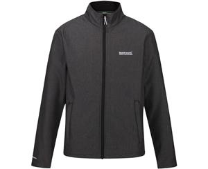 Regatta Mens Carby Water Repellent Softshell Zip Up Jacket - Black