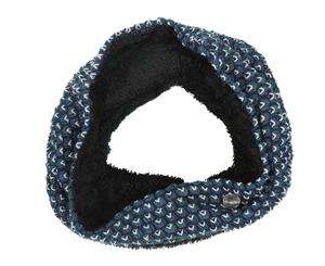 Regatta Womens/Ladies Harleth Textured Knit Snood Neckwarmer Scarf - MajolicaBlue