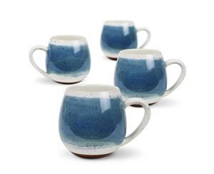 Robert Gordon Stoneware Hug Mug 400ml Set of 4 Mediterranean Blue