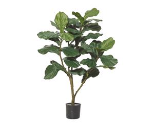 Rogue Plastic Concrete Metal Fiddle Tree-Large Leaf -Home Ornament Display