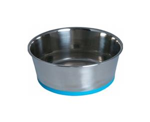 Rogz Slurp Stainless Steel Dog Bowl Blue