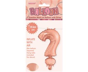 Rose Gold  Alphabet Foil Balloon 35cm