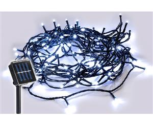 SOLAR 100 LED Fairy Light Chain - White