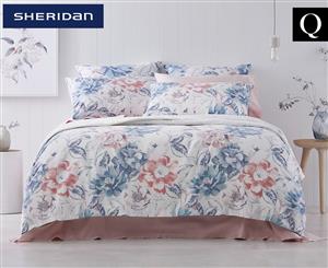 Sheridan Rosevale Queen Bed Quilt Cover Set - Blue Haze