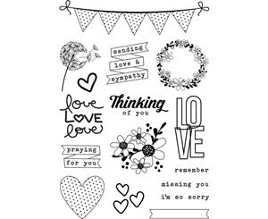 Simple Stories - Heart Photopolymer Clear Stamps Always In My Heart