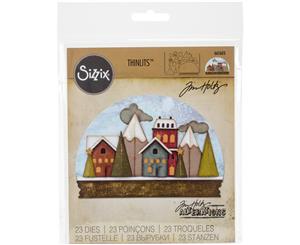 Sizzix Thinlits Dies 23/Pkg By Tim Holtz-Snowglobe