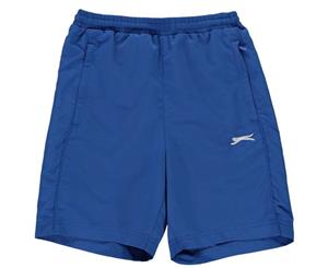 Slazenger Boys Woven Shorts Pants Bottoms Junior - Royal Blue