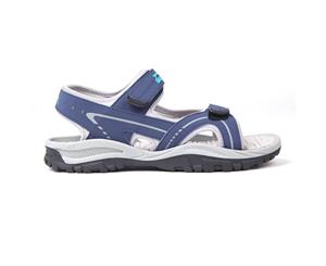 Slazenger Mens Wave Sandals Touch and Close Strappy Beach Swimming Pool Shoes - Navy