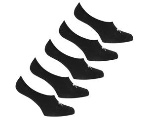 Slazenger Women Invisible 5 Pack Socks Ladies - Black