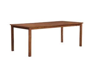 Solid Acacia Wood Outdoor Dining Table 200x90x74cm Kitchen Furniture