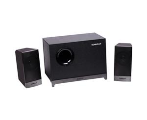 SonicGear Morro 2 2.1 Speaker With Wooden Sub Woofer Set - Grey