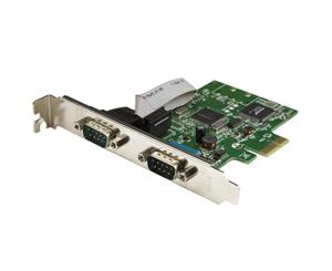 StarTech 2-Port PCI Express Serial Card w/ 16C1050 UART - RS232