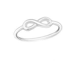 Sterling Silver Infinity Midi Ring