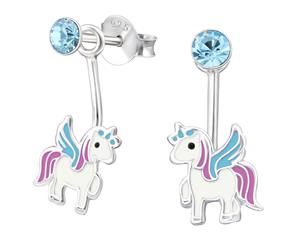 Sterling Silver Unicorn Earrings for Girls