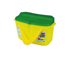 Surecatch Large Bait Bucket with Rod Butt Rest and Accessories Shelf