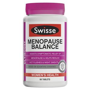 Swisse Ultiboost Menopause Balance 60 Tablets