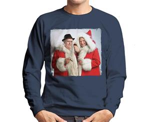 TV Times Minder Cast Father Christmas 1989 Men's Sweatshirt - Navy Blue