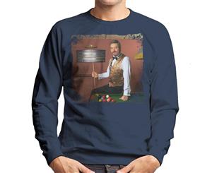 TV Times Snooker Player John Virgo From The Big Break Men's Sweatshirt - Navy Blue