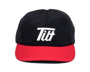 Tilt Hat Og Tilt Script Snapback Black / Red Premium Quality Hat