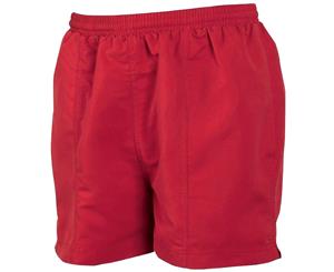 Tombo Teamsport Womens/Ladies All Purpose Lined Sports Shorts (Red) - RW1573