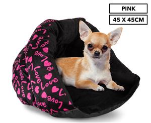 Trendy Pets 45x45cm Pet Pod Bed - Pink Love