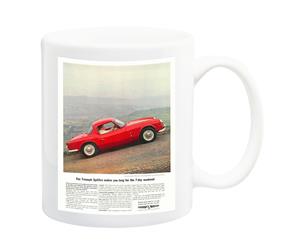 Triumph Spitfire Car Advert 1960 Poster Mug - 11 Fluid Oz