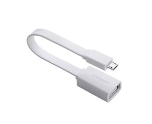 UGREEN Micro USB OTG flat cable white color