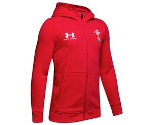 Under Armour Kids Wales Rugby Rival Hoodie 2019 2020 Junior - Red