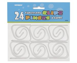 Unique Party Tablecover Clips (Clear) - SG5379